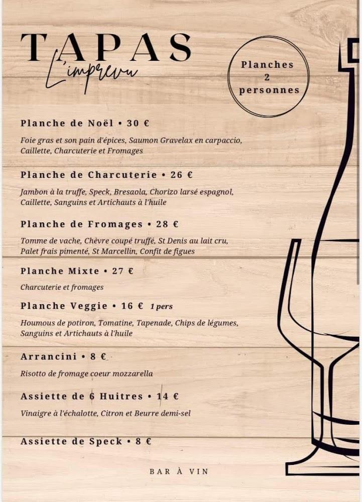 L'imprévu - Menu Image 1